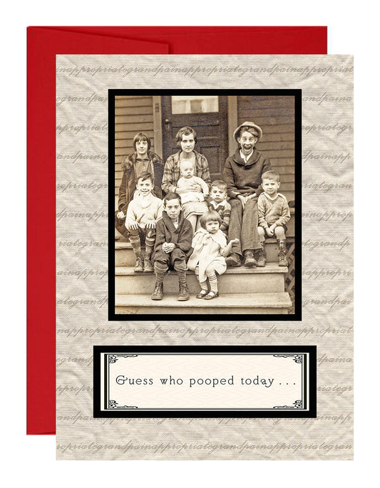 Guess Who Pooped Today