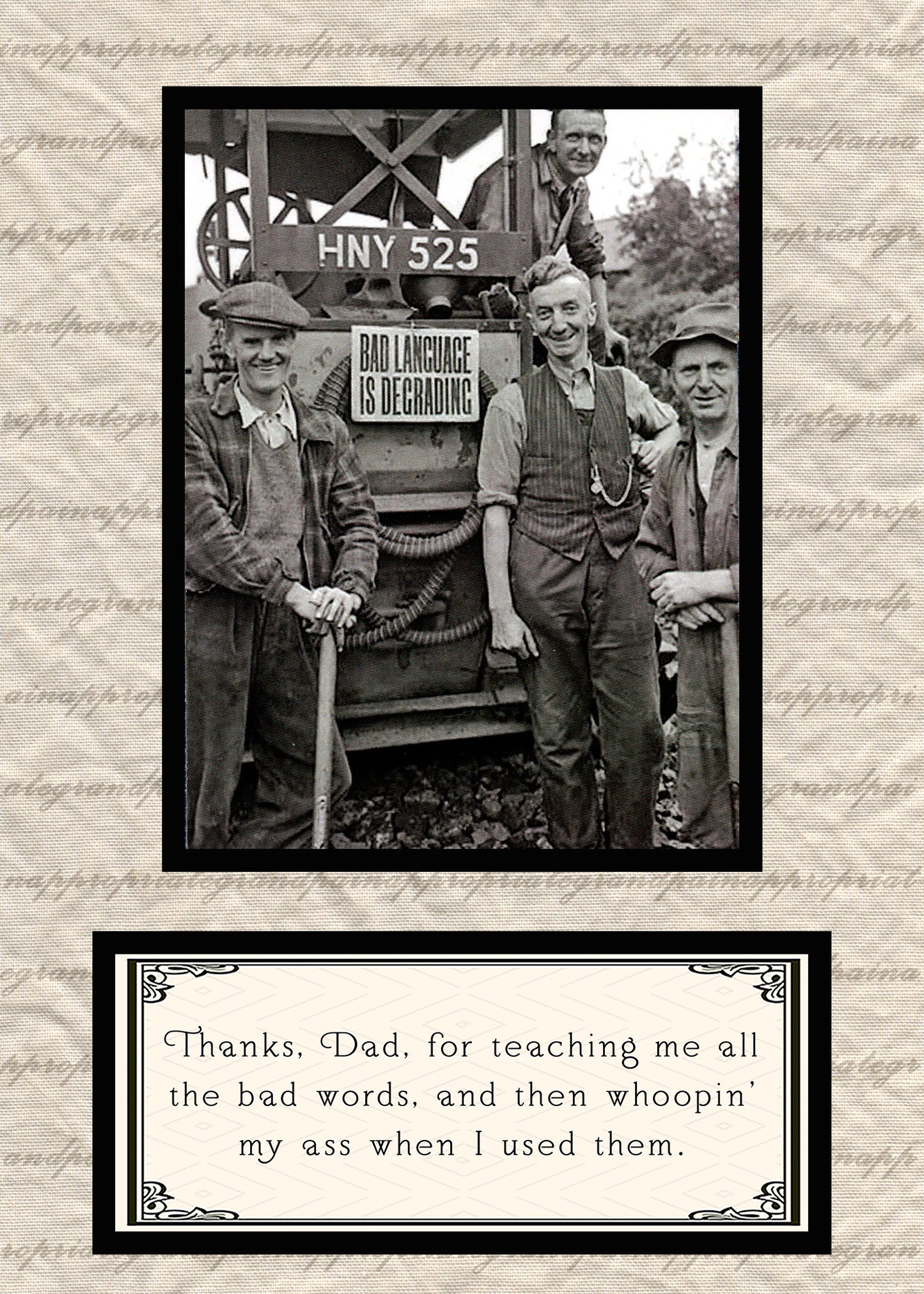 Thanks Dad For Teaching Me