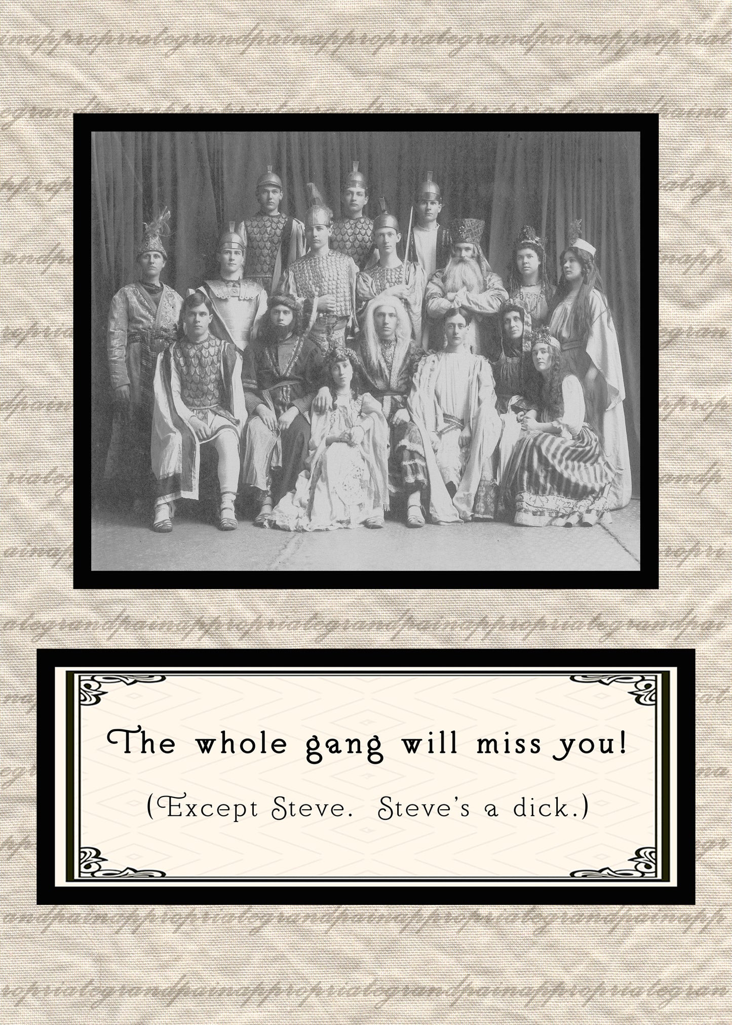 The Whole Gang Will Miss You