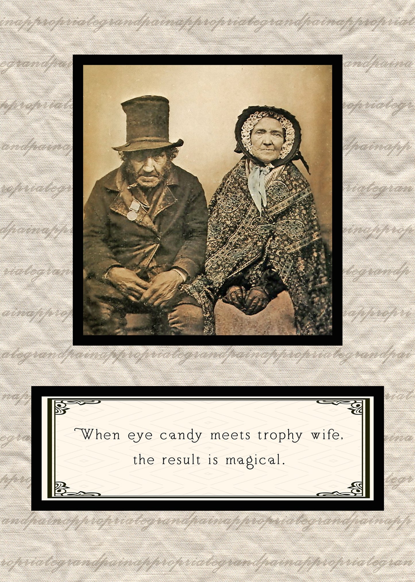 When Eye Candy Meets Tropy Wife