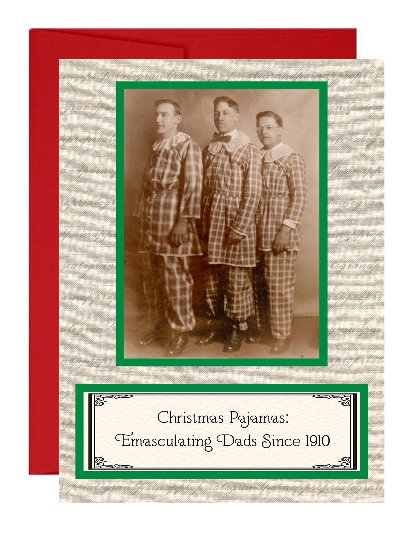Christmas Pajamas : Emasculating Men Since 1910