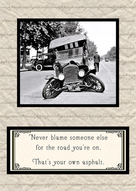 Never Blame Someone Else